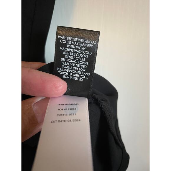 Torrid black tan sheer short tulip sleeve top lightweight blouse solid Size 2X - Picture 9 of 9